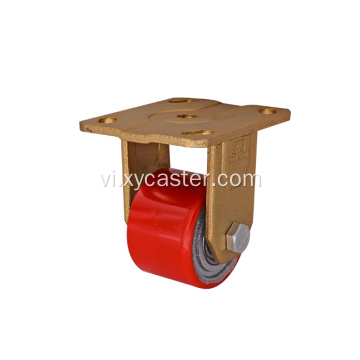 Caster bánh xe polyurethane cứng trên gang